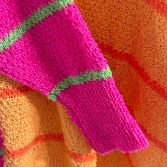 Davi And Dani Color Block Stripe Lightweight Sweater - Picture 8 of 9